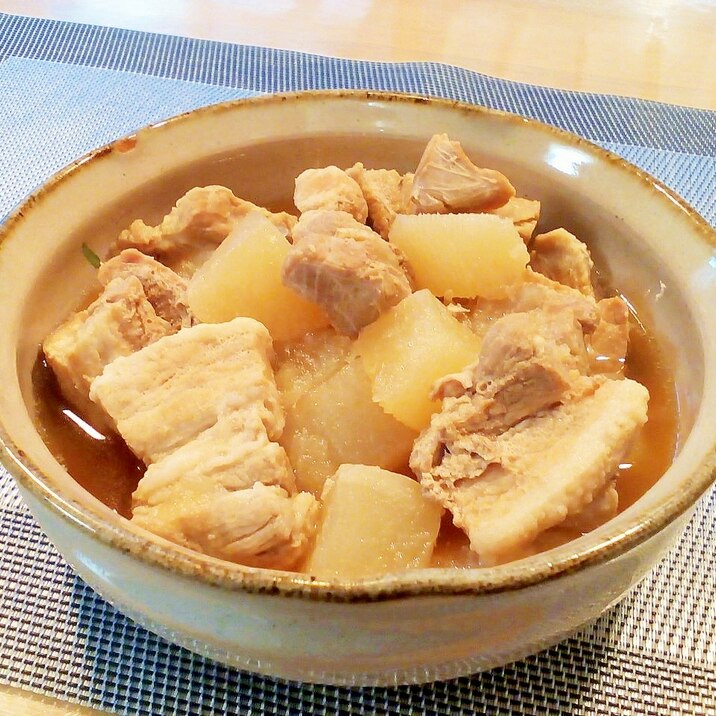 ♪圧力鍋で♡やさしい味の豚バラ大根♪